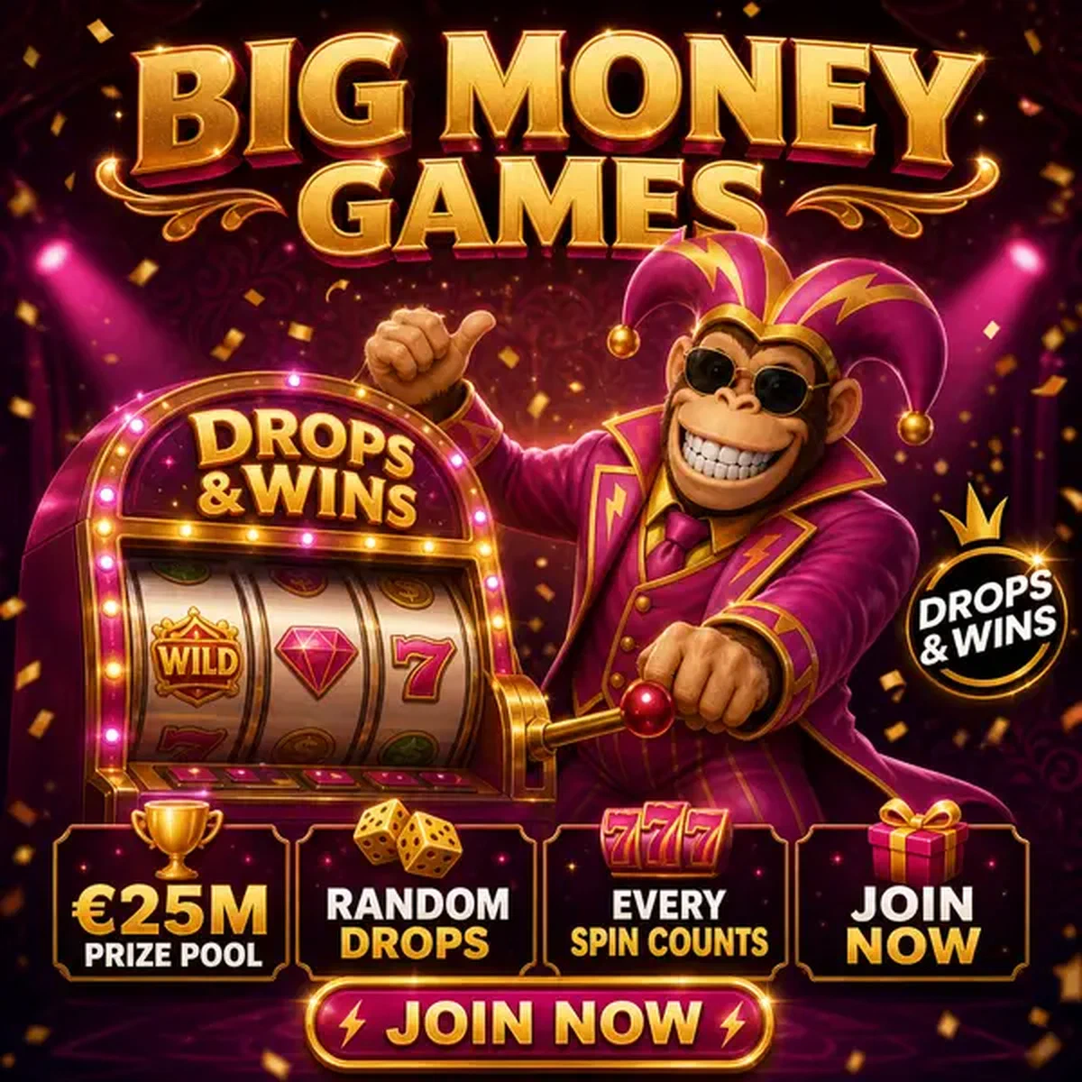 Bonus Kong tira la leva della slot machine alle Slot Torneo e Montepremi - I Giochi dei Grandi Soldi