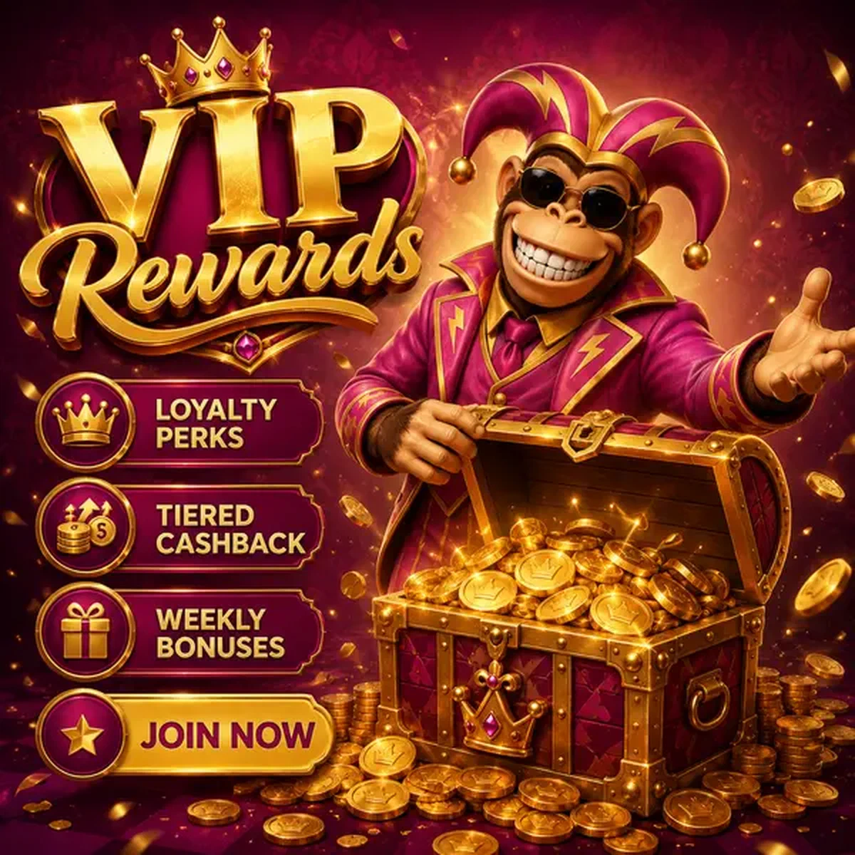 Bonus Kong apre il forziere del tesoro di Premi VIP alla celebrazione delle slot con monete a cascata